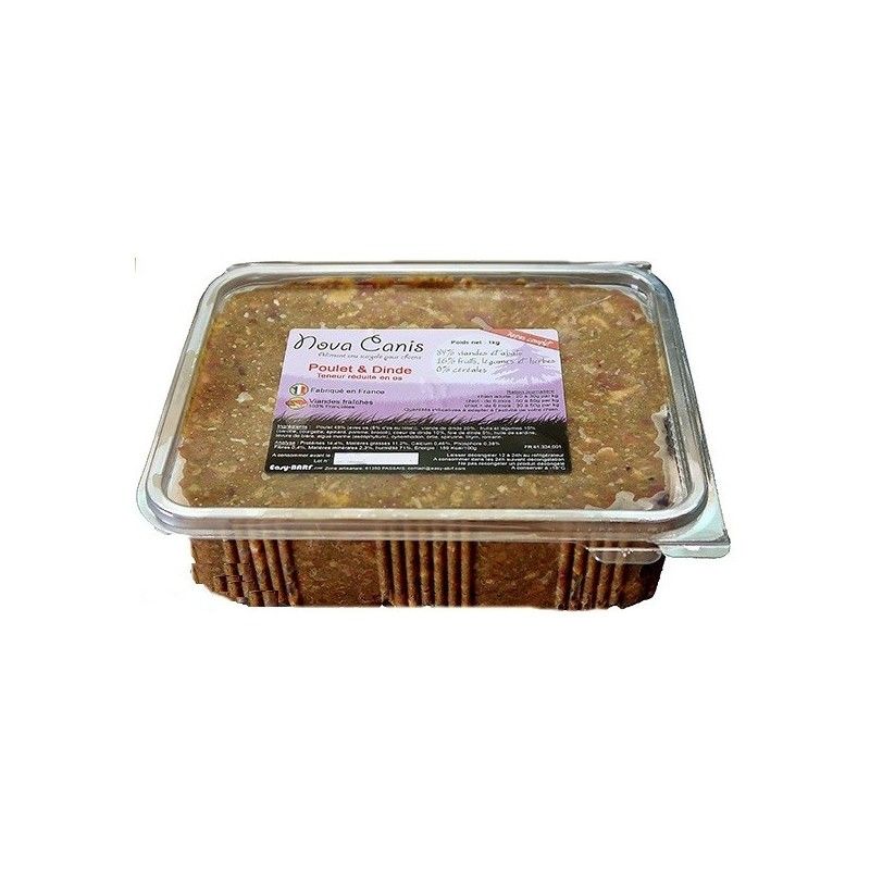 Nova canis Poulet dinde 1kg 8% OS